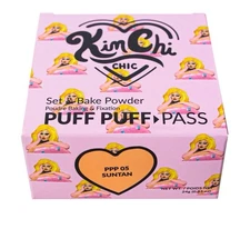 KIM CHI CHIC Suntan Powder Puff Puff Pass Set & Bake Powder Beauty PPP05