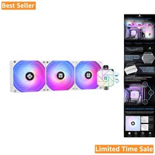 Aqua Elite 360 White V3 AIO Water Cooler - ARGB Liquid Cooling