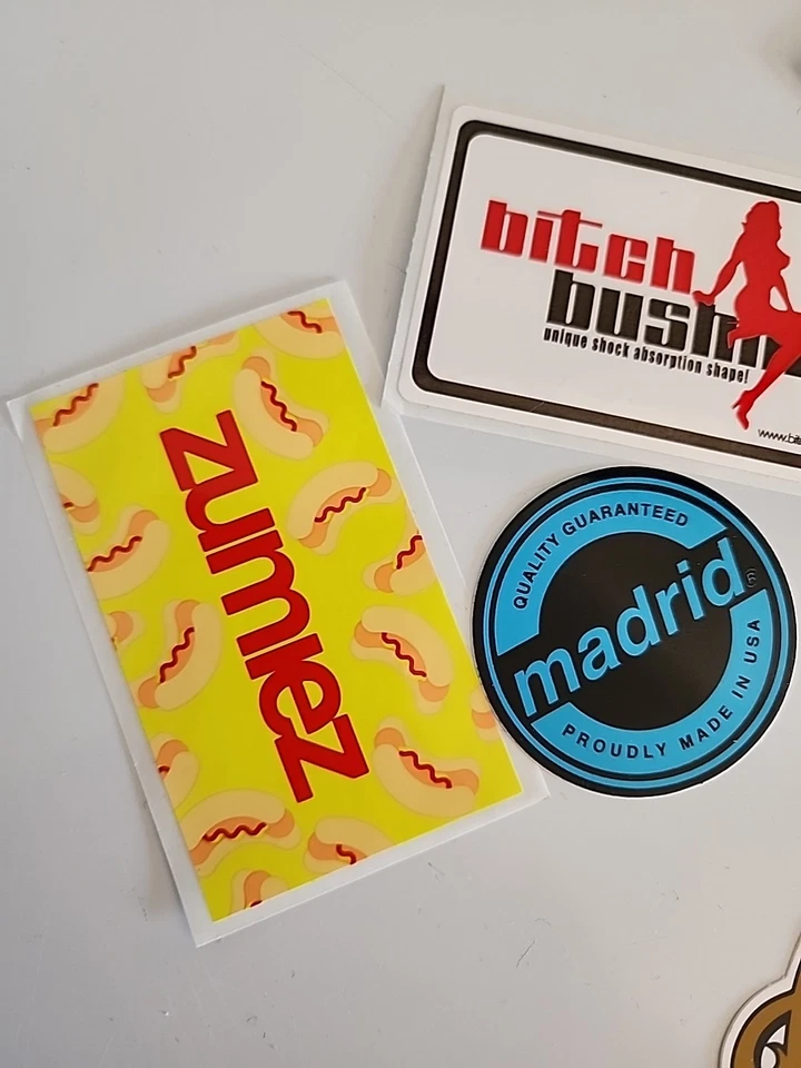Lote Pegatinas Skateboard Madrid Cadillac B Bujes Zumez Foto 4 de 4