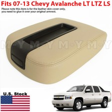 Fit 2007-2013 Chevy Avalanche Center Console Armrest Lid Protect Cover Beige Tan
