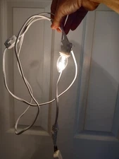 6' single socket light cord for Christmas village building - tested & works