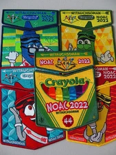 Witauchsoman Lodge 44 - 2022 NOAC Full Crayola Trader and Fundraiser Sets