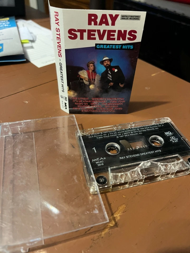 Ray Stevens Vintage 1987 Greatest Hits Cassette Foto 2 de 4