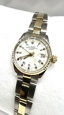 Rolex Ladies Date Automatic 6971 Stainless Steel ,14k Yellow Gold ,Oyster Band