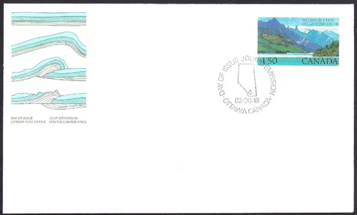 🍁Canada   #935    "WATERTON LAKES"   Fine Used  1982 First Day Cover