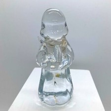 Clear Glass Angel Praying Hands R. O. C. Made in Taiwan