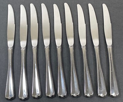 9PC ONEIDA STAINLESS GALA IMPULSE 9'' Knife Knives FLATWARE LOT USA