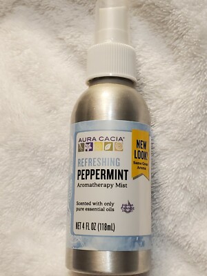 Aura Cacia Refreshing Aromatherapy Peppermint Room Body Mist 4 fl oz