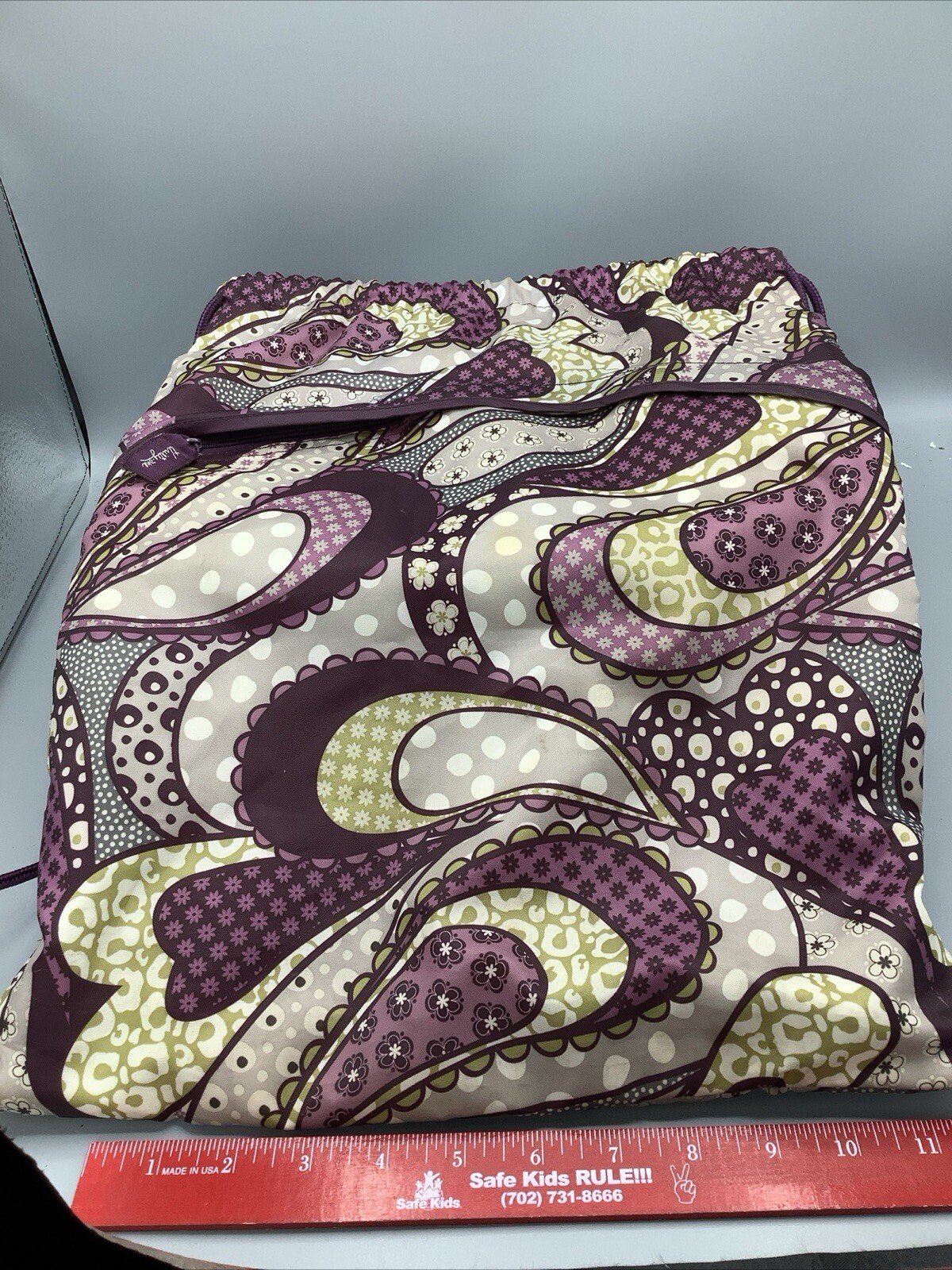 Thirty One Drawstring Backpack Sack Raspberry Fiz… - image 4