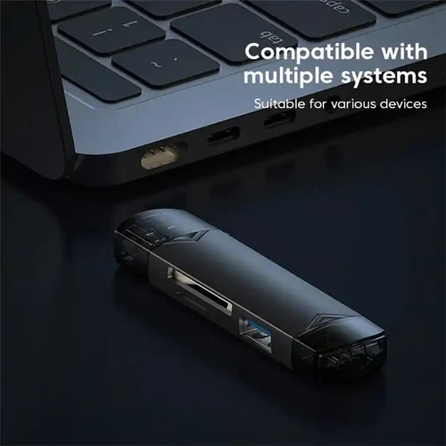 6 in 1 Kartenleser Speicherkartenleser USB 3.0 Typ-C Leser SD OTG Adapter Micro - Afbeelding 3 van 12