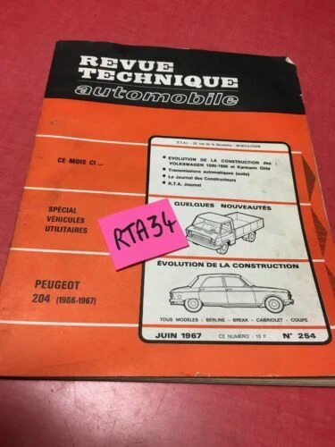 Revues techniques pour automobile de 1960 à 1969 VW