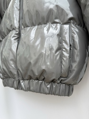 Ellesse Petulia Cropped Puffer Jacket Winter Grey Womens Relaxed Fit Size UK 8 - Picture 13 of 16
