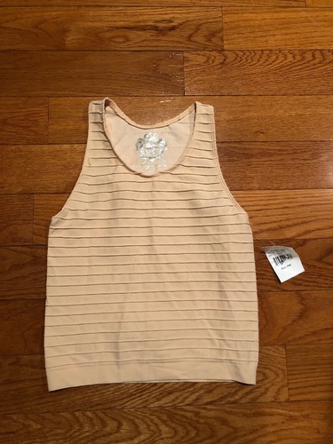 NWT Sugarlips Tan Crop Top