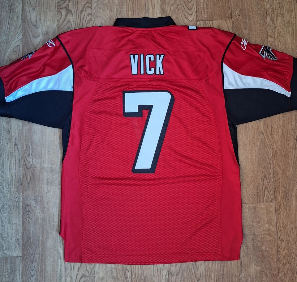 Camiseta vintage NFL Atlanta Falcons #7 Michael Vick (talla 50) roja Foto 4 de 4