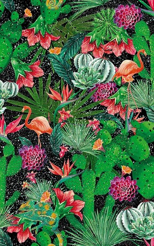 1,5 m x 45 cm BUNT ROSA FLAMINGO SELBSTKLEBENDE RÜCKSEITE KUNSTSTOFF VINYL DCFIX - Bild 2 von 15
