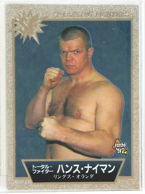 HANSE NYMAN (RINGS) - 1997 BBM Pro-Wrestling Holo card