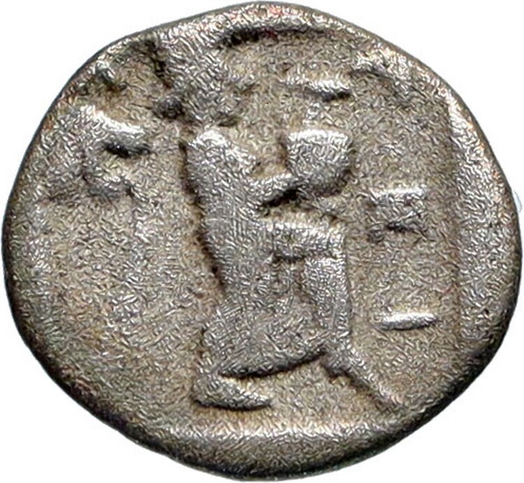 Larissa in Thessaly 460BCObol Horse Lion Hydira Ancient Silver