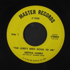 BERTHA HARRIS: the lord's been good to me / i've already been to the water 7