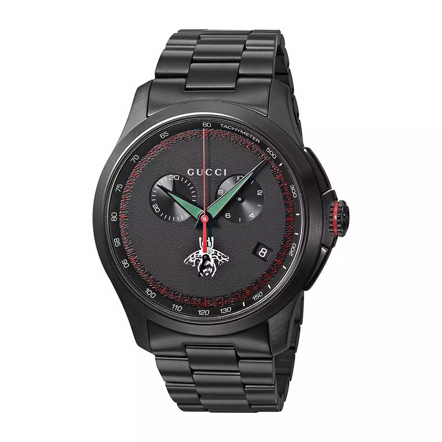 Montre chronographe homme Gucci YA126269 G Intemporel extra large abeille 45 mm noire