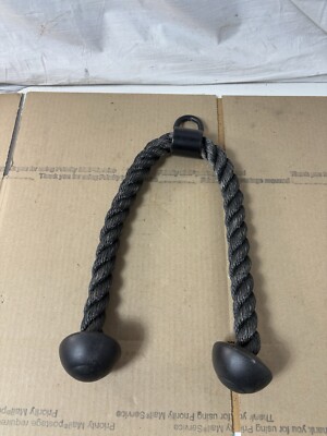 Commercial Gym Triceps Rope Multi gym Func. pull down body building cord 