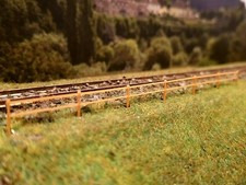 N Gauge Fencing, 2 Bar fence, 3D Printed, multiple options