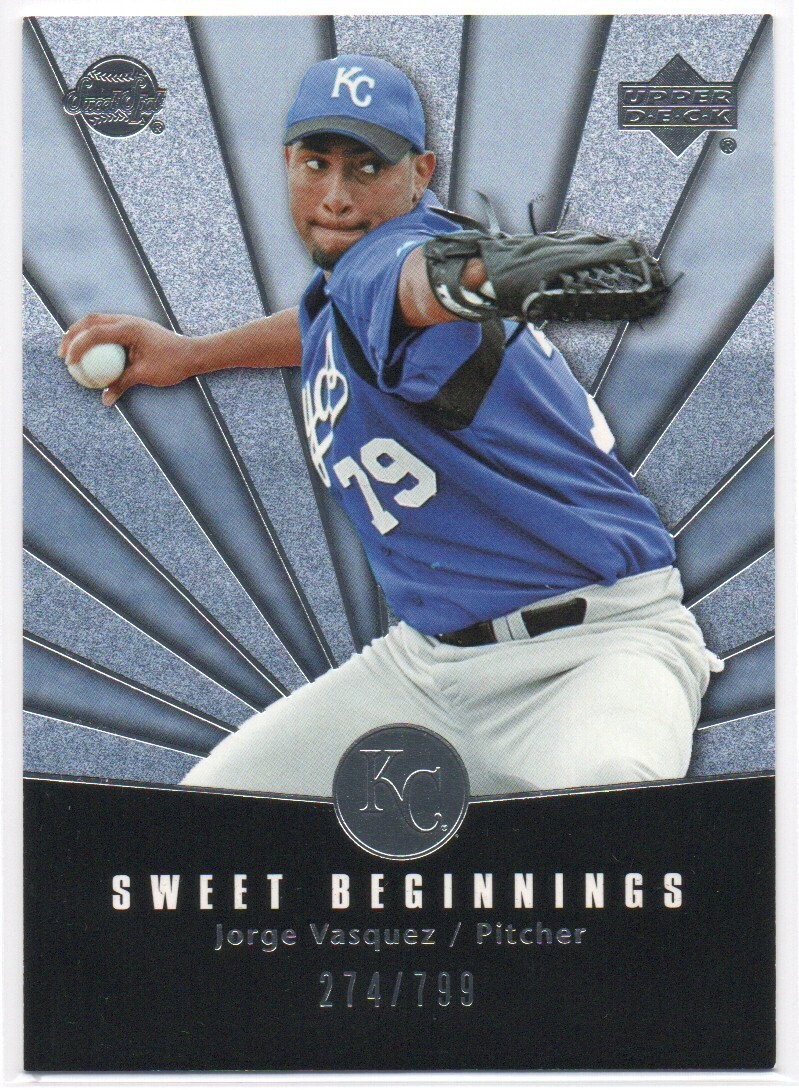 Jorge Vasquez 2004 Sweet Spot #131 274/799 Rookie Card Kansas City