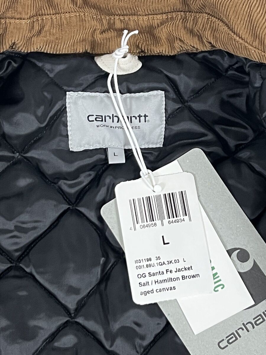 CARHARTT WIP OG SANTA FE JACKET WINTER SALT/HAMILTON BROWN L CARHARTT WIP OG SANTA FE JACKET WINTER SALT/HAMILTON BROWN L
