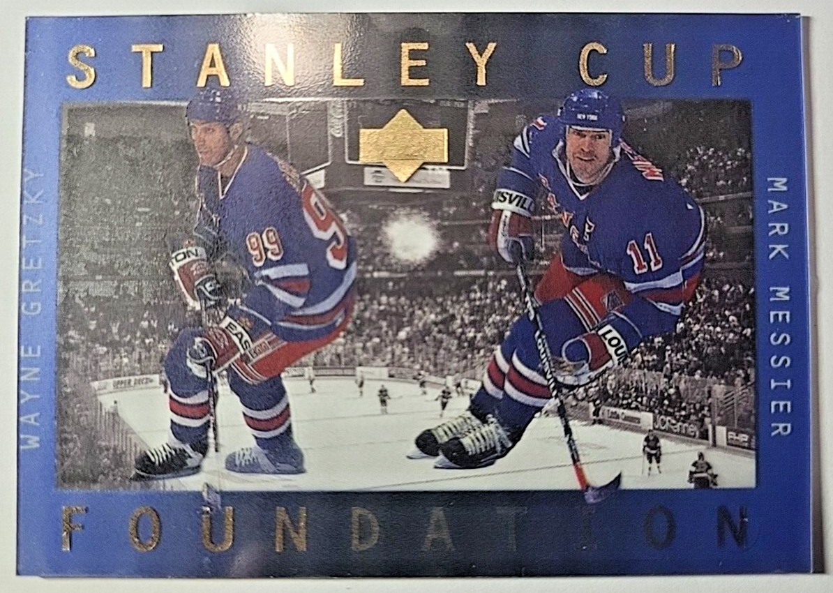 1996-97 Upper Deck Ice Stanley Cup Foundation #S1 Wayne Gretzky/Mark Messier