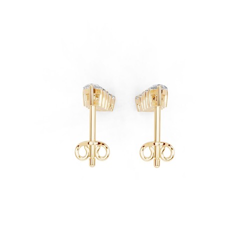 4.5 CTTW Pear Lab Grown Diamond Drop Earrings In 14K Gold (F-G, VS1-VS2) - Picture 12 of 16