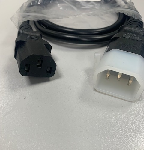 C13 to C14 CABLE 1m Power Extension Cable IEC Kettle Male to Female UPS Locking