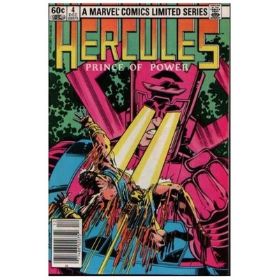 Hercules #4 Newsstand  - 1982 series Marvel comics VF minus [a]