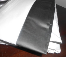 NWOP RALPH LAUREN Metropolitan GRAY KING Duvet Cover Langdon Border 624tc Modern