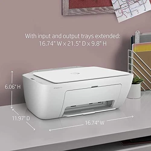 H-P All-in-One Wireless Color Inkjet Printer, Print, Copy, Scan, Wireless USB Co - Image 4 of 4