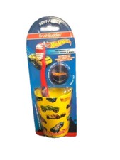 Hot Wheels Soft Children's Toothbrush Kit with Toothbrush, Cap and Rinsing Cup