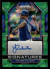 Yosver Zulueta 2023 Panini Prizm #SIG-YZ Signatures Green Ice Prizm
