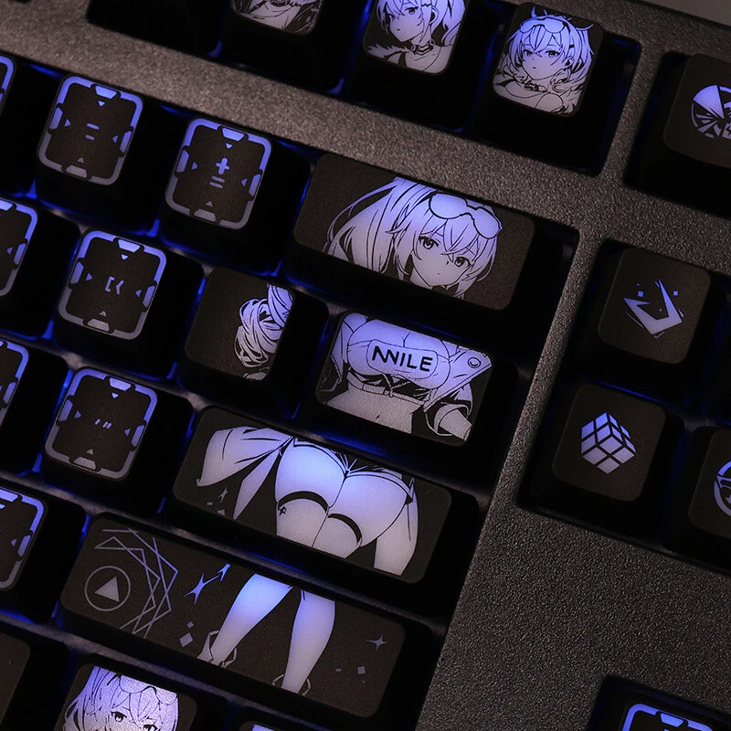 Silver Wolf Honkai Star Rail Keycap Set Backlit Keycaps f/Mechanical Keyboard - Image 4 of 4