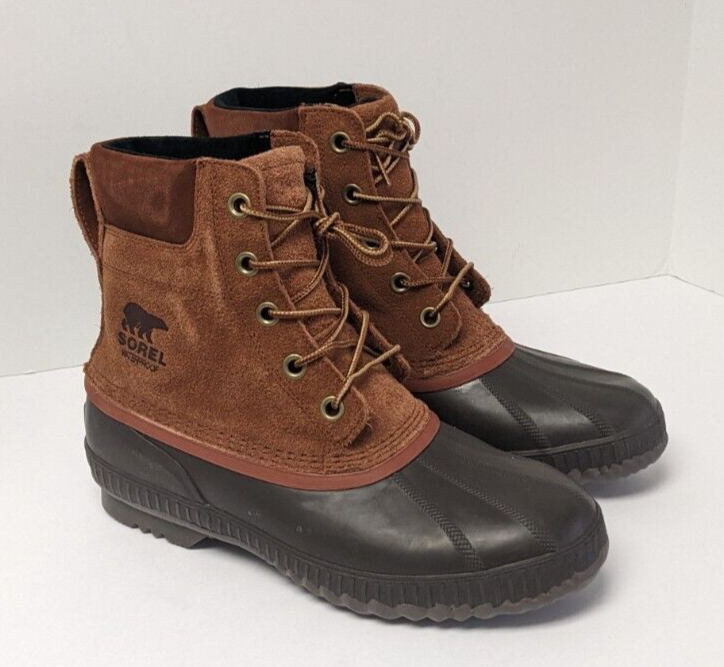 Sorel Cheyanne II Waterproof Winter Boots, Dark Amber, Men\'s 10 M Sorel Cheyanne Metro II Waterproof Sneak – SB-NY main image 4