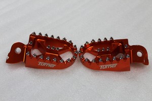 Turner Billet Aluminum Foot Pegs Orange Mfp 5510 Orange Ebay