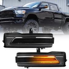 For Dodge Ram 1500 2019-2022 Sequential Flash LED Side Mirror Light Turn Signal