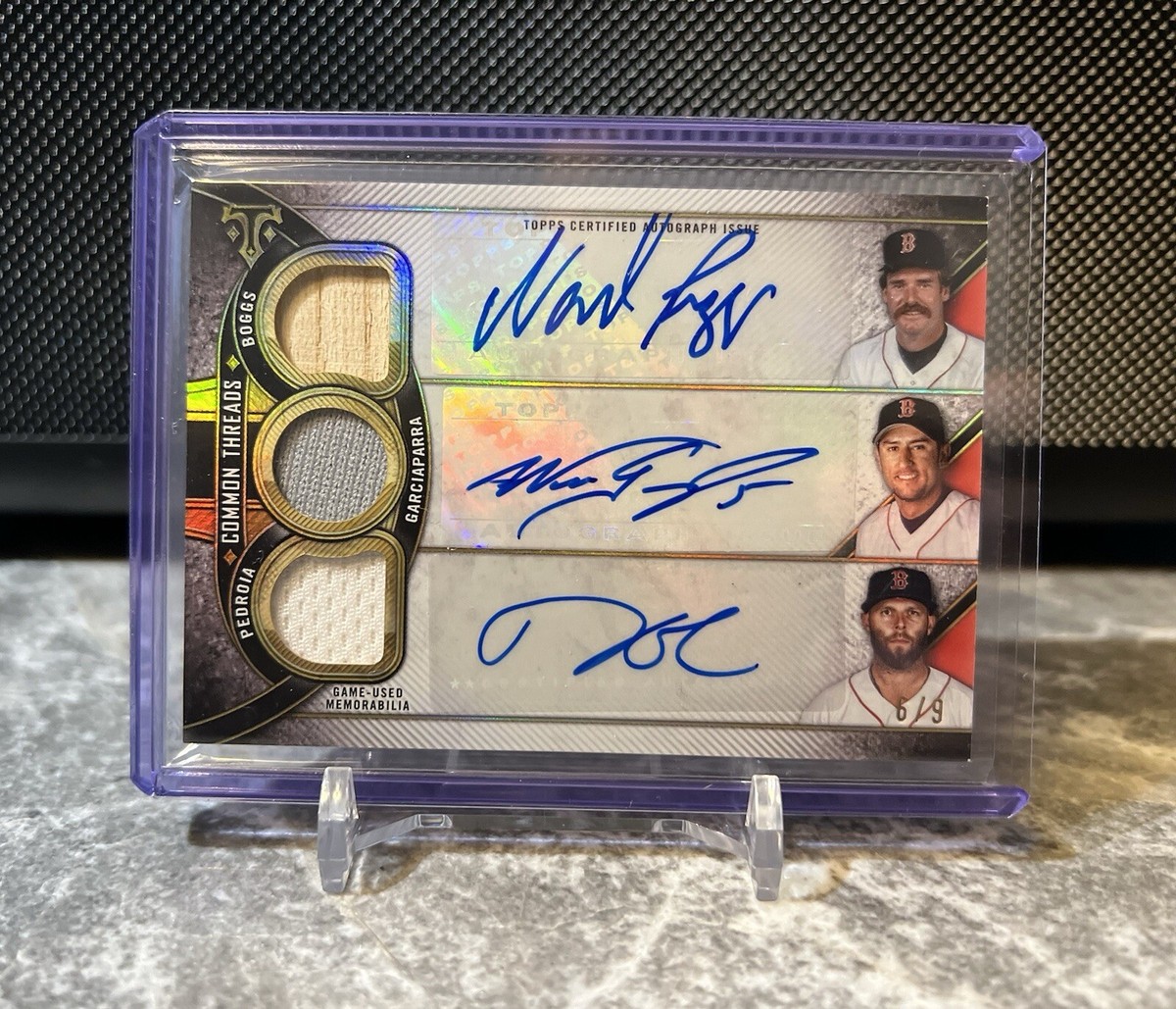 Dustin Pedroia 1/1 Autograph Patch