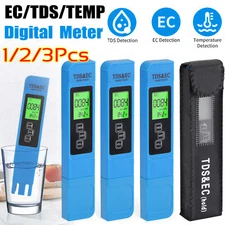 Digital PPM Hydroponic Water Quality Tester 3-in-1 Temperature EC TDS PPM Meter