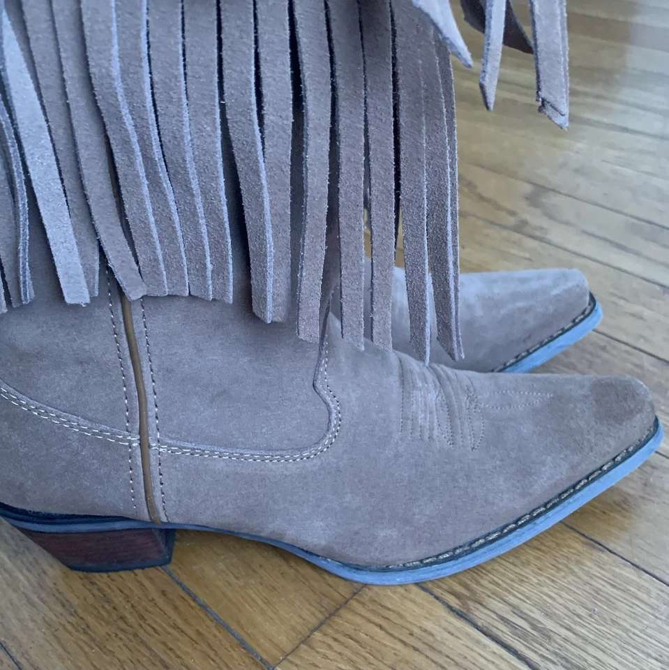 Durango Crush 12 英寸 Lifestyle 麂皮绒条纹西部女式靴子 7M 码 — 第 4/4 张图片