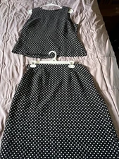 Vintage CASUAL CORNER ANNEX Flowing Lightweight Sleeveless Top/ Skirt P12/14