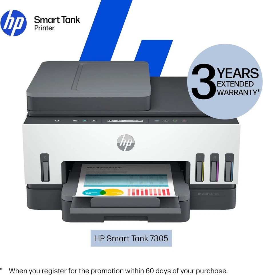 All-In-One Wireless Colour Printer with Duplex & Feeder Black 70ppm Home - Image 2 of 4
