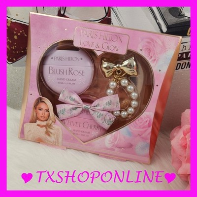  Paris Hilton Love and glow hand cream duo with chain 