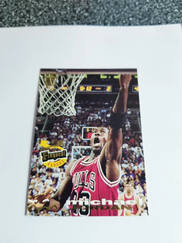 MICHAEL JORDAN 1993-94 TOPPS STADIUM CLUB FREQUENT FLYERS INSERT #187 BULLS  - Image 1 of 4