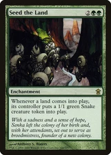 Seed the Land Saviors of Kamigawa HEAVILY PLD Green Rare MAGIC MTG CARD ABUGames
