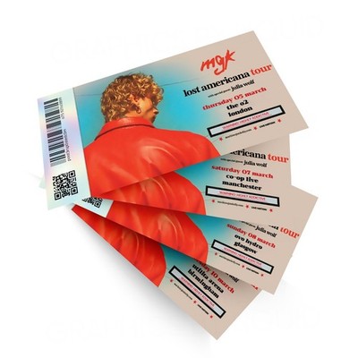 MGK Lost Americana Tour 2026 Mock Ticket Geschenk enthüllen Andenken Souvenir