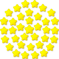 36 Pcs Star Stress Balls,2.16 Inch Mini Foam Squeeze Balls,Yellow Anxiety Relief