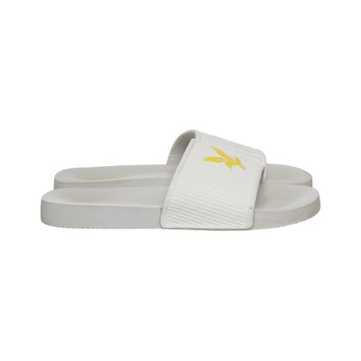 Lyle & Scott, Pantoletten, Größe: 42, model: lyle & scott, Weiß/Gelb #J31